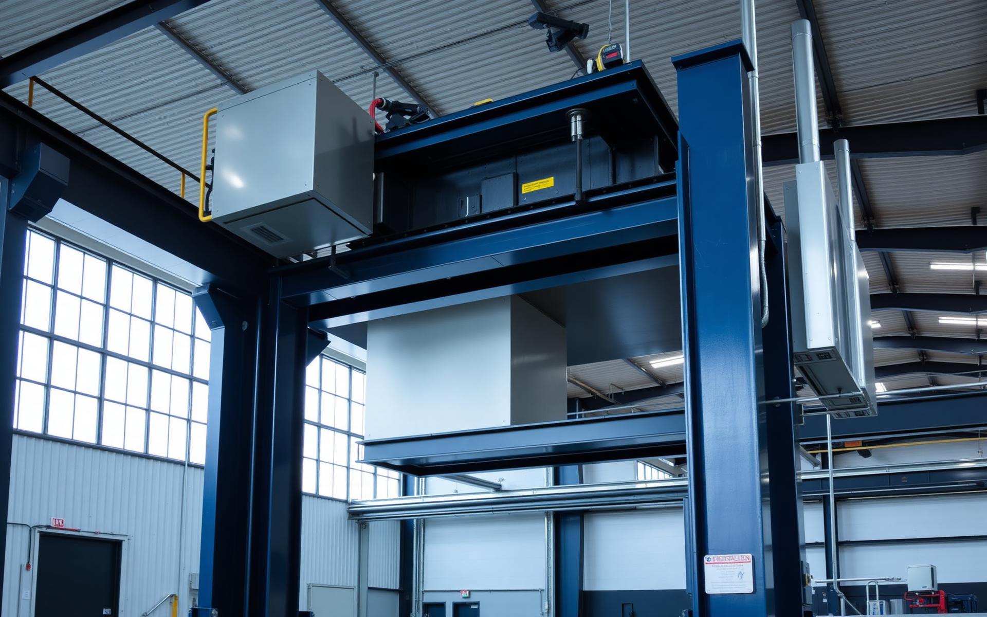 Elevador industrial fabricado pela Hidrautek